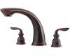 Pfister RT6-CBXU_HHL-CBLU Avalon Rustic Bronze Roman Tub Spout Trim Kit with Handles