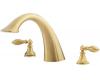 Price Pfister Catalina RT6-E0XF_HHL-ELBF Brushed Brass Roman Tub Spout Trim Kit with Handles