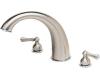 Price Pfister Georgetown RT6-GCXK-HHL-BCMK Satin Nickel/Chrome Roman Tub Spout Trim Kit with Handles