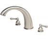 Price Pfister Georgetown RT6-GKXK-HHL-BKMK Satin Nickel Roman Tub Spout Trim Kit with Handles