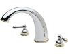 Price Pfister Georgetown RT6-GXMB-HHL-BCMB Chrome/Brass Roman Tub Spout Trim Kit with Handles