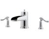 Price Pfister Ashfield RT6-YPXC-HHL-YPLC Polished Chrome Roman Tub Spout Trim Kit with Handles