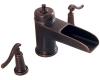 Pfister RT6-YPXU_HHL-YPLU Ashfield RT6-YPXU-HHL-YPLU Rustic Bronze Roman Tub Spout Trim Kit with Handles