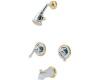 Price Pfister T02-8CXC-2GL-SCMB Savannah Chrome Brass Tub Spout and Shower