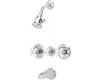 Price Pfister T04-80XC-4GL-SCPC Savannah Chrome Polished Tub Spout and Shower