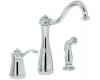 Pfister T26-3NCC Marielle Polished Chrome Single Handle Kitchen Faucet with Side Spray