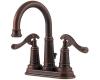 Pfister T43-YP0U Ashfield Rustic Bronze 4" Centerset Bath Faucet with Pop-Up