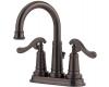 Price Pfister Ashfield T43-YP0Z Oil Rubbed Bronze 4" Centerset Bath Faucet with Pop-Up