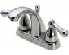 Pfister T48-A0XC_HHS-JLBC Parisa Polished Chrome 4" Centerset Bath Faucet with Pop-Up & Handles