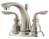 Pfister T48-CB0K Avalon Brushed Nickel 4" Centerset Bath Faucet with Pop-Up & Handles