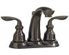 Price Pfister Avalon T48-CB0Z Oil Rubbed Bronze 4" Centerset Bath Faucet with Pop-Up & Handles