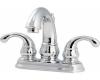 Pfister T48-DC00 Treviso Polished Chrome 4" Centerset Bath Faucet with Pop-Up & Handles