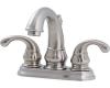 Pfister T48-DK00 Treviso Satin Nickel 4" Centerset Bath Faucet with Pop-Up & Handles