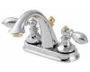 Price Pfister Catalina T48-E0BB Chrome/Brass 4" Centerset Bath Faucet with Pop-Up & Handles