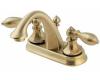 Price Pfister Catalina T48-E0BF Brushed Brass 4" Centerset Bath Faucet with Pop-Up & Handles