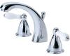 Price Pfister Parisa T49-A0XC-HHL-JLPC Polished Chrome 8-15" Widespread Faucet with Pop-Up & White Porcelain Lever Handles