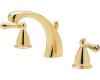 Price Pfister Parisa T49-A0XP-HHL-JLBP Polished Brass 8-15" Widespread Faucet with Pop-Up & Lever Handles