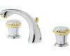 Price Pfister Parisa T49-AXMB_HHL-JCMB Chrome/Brass 8-15" Widespread Faucet with Pop-Up & Lever Handles
