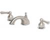 Price Pfister Georgetown T49-BCXK_HHL-BCMK Satin Nickel/Chrome 8-15" Widespread Bath Faucet with Pop-Up & Lever Handles