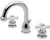 Price Pfister Savannah T49-H0XC_HHL-TCPC Chrome Polished Widespread Bath Faucet with Pop-Up & Porcelain Cross Handles