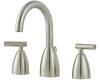 Pfister T49-NK00 Contempra Brushed Nickel 8-15" Widespread Bath Faucet with Pop-Up & Lever Handles