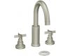 ShowHouse by Moen Solace CATS4714BN Brushed Nickel Two-Handle High Arc Bathroom Faucet
