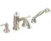 ShowHouse by Moen Waterhill S213BN Brushed Nickel Roman Tub Faucet with Hand Shower & Lever Handles