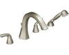 ShowHouse by Moen Felicity S244BN Brushed Nickel Roman Tub Faucet with Hand Shower & Lever Handles