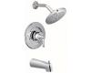 ShowHouse by Moen Solace S374 Chrome Posi-Temp Pressure Balancing Tub & Shower Faucet with Lever Handles