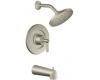 ShowHouse by Moen Solace S374BN Brushed Nickel Posi-Temp Pressure Balancing Tub & Shower Faucet with Lever H