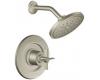 ShowHouse by Moen Solace S377BN Brushed Nickel Posi-Temp Pressure Balancing Shower with Cross Handles