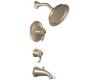 ShowHouse by Moen Savvy S398BB Brushed Bronze ExactTemp Tub & Shower Faucet with Lever Handles