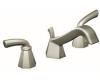 ShowHouse by Moen Felicity S447BN Brushed Nickel 8-16" Widespread Faucet with Pop-Up & Lever Handles