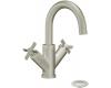 ShowHouse by Moen Solace S4711BN Brushed Nickel Single Mount Bath Faucet with Cross Handles & Pop-Up