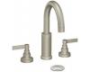ShowHouse by Moen Solace S478BN Brushed Nickel Widespread Faucet with Lever Handles & Pop-Up