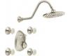 ShowHouse by Moen Waterhill S511BN Brushed Nickel Moentrol Vertical Spa Set