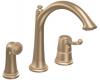 ShowHouse by Moen Savvy S791BB Brushed Bronze Single Lever Kitchen Faucet with Side Spray