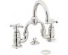 ShowHouse by Moen Mannerly S834NL Nickel 8" Widespread Bridge Faucet with Cross Handles & Pop-Up
