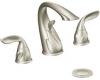 ShowHouse by Moen Organic S887BN Brushed Nickel 8-16" Widespread Faucet with Lever Handles & Pop-Up
