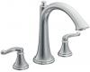 ShowHouse by Moen Savvy TS293 Chrome Roman Tub Faucet with Lever Handles