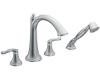 ShowHouse by Moen Savvy TS294 Chrome Roman Tub Faucet with Hand Shower & Lever Handles