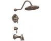 ShowHouse by Moen Waterhill TS3116ORB Oil Rubbed Bronze ExactTemp Tub & Shower with Lever Handles