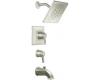 ShowHouse by Moen Divine TS3516BN Brushed Nickel ExactTemp 3/4" Tub & Shower Faucet with Lever Handles
