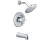ShowHouse by Moen Solace TS379 Chrome Posi-Temp Pressure Balancing Tub & Shower Faucet with Cross Handles