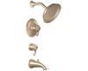 ShowHouse by Moen Savvy TS398BB Brushed Bronze ExactTemp Tub & Shower Faucet with Lever Handles