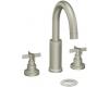 ShowHouse by Moen Solace TS4714BN Brushed Nickel Widespread Faucet with Lever Handles & Pop-Up