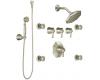 ShowHouse by Moen Felicity TS546BN Brushed Nickel ExactTemp 3/4" Vertical Spa Set