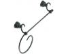 ShowHouse by Moen Casa YB9096WR Wrought Iron Towel Bar / Towel Ring Combo