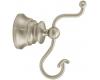 ShowHouse by Moen Waterhill YB9803BN Brushed Nickel Pivoting Double Robe Hook