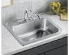 Sterling F14710-4 Middleton Stainless Steel Self-Rimming Single-Basin Kitchen Sink with Four-hole Faucet Punching